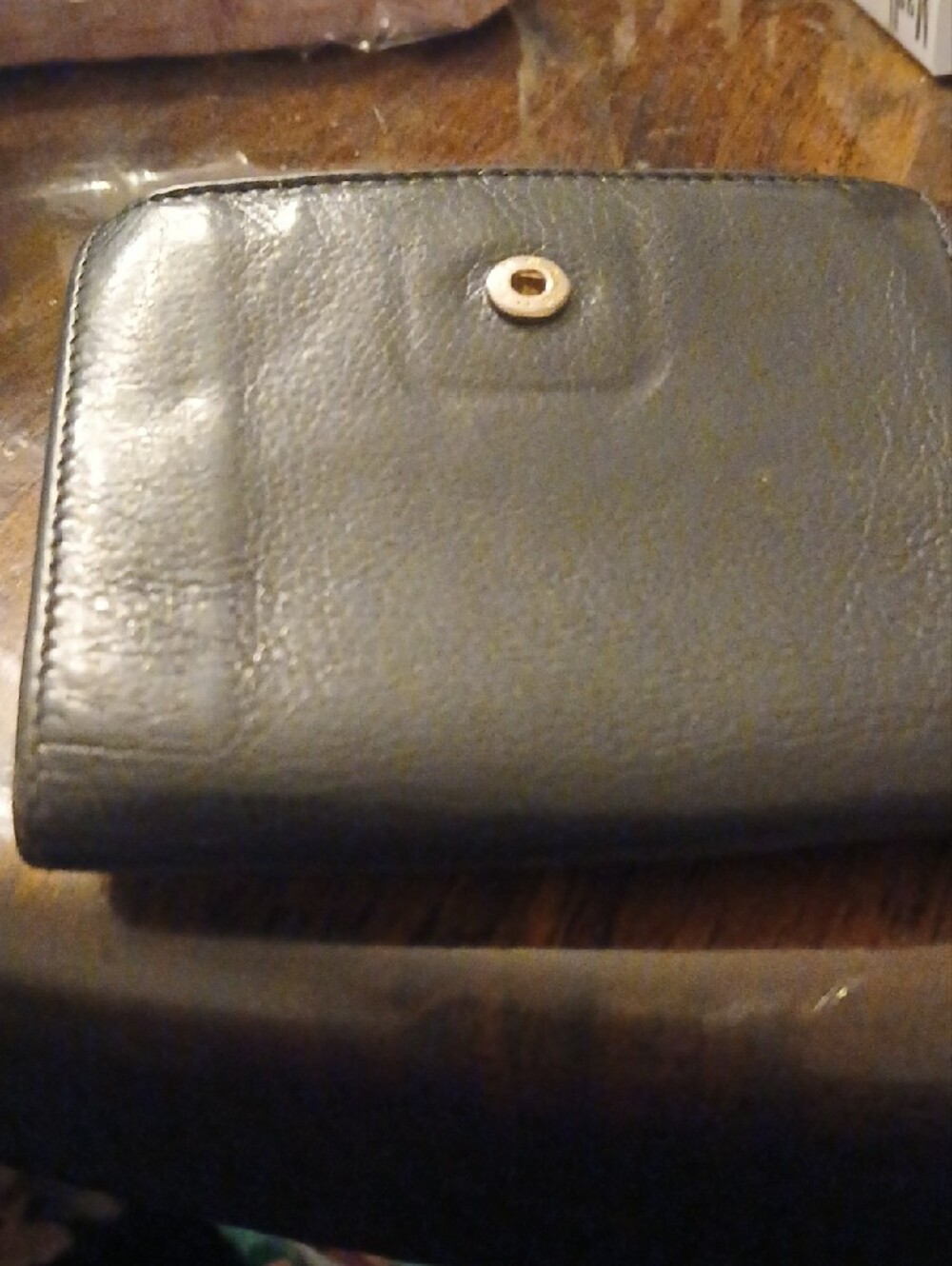 Gucci Classic Black Leather Women's Wallet with Bamboo Accent Vintage - Picture 2 of 2